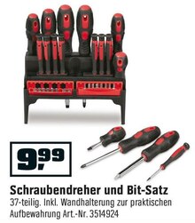 Schraubendreher und Bit-Satz bei OBI in Gießen Schraubendreher und Bit-Satz im Angebot bei OBI Gießen für 9,99 €