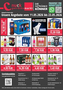Cola im Nuck Getränke Prospekt "DIE GETRÄNKEKÖNNER" mit 3 Seiten (Pirna)