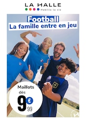 Promos Chaussures dans le catalogue "Football La famille entre en jeu" de La Halle Chaussures en promo dans le catalogue La Halle à la page 1