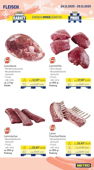 Lamm im METRO Prospekt "Wochenangebote SCO + Charity + Markets" mit 29 Seiten (Aachen)