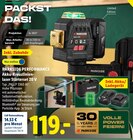 Akku-Kreuzlinienlaser Starterset 20 V bei Lidl im Prospekt "" für 119,00 €