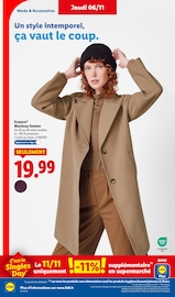 Manteau Femme Angebote im Prospekt "Votre quotidien à petits prix, ça vaut le coup." von Lidl auf Seite 60