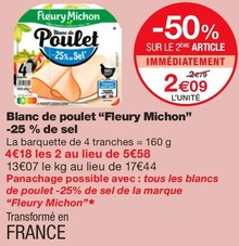 Monoprix Ézanville - Blanc de poulet -25 % de sel Promo Blanc de poulet -25 % de sel dans le catalogue Monoprix Monoprix à Ézanville