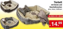 Zimmermann Bad Bederkesa - Tierbett mit Decke und Kuschelknochen Tierbett mit Decke und Kuschelknochen Angebot bei Zimmermann Bad Bederkesa im Prospekt "Mehr als Du denkst!"