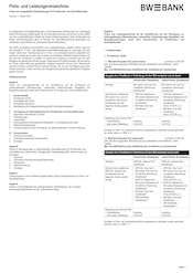 Aktueller Baden-Württembergische Bank Banken Prospekt in Mühlhausen-Ehingen und Umgebung, "Preis- und Leistungsverzeichnis" mit 12 Seiten, 01.10.2025 - 30.06.2026