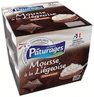 Mousse Liégeois Chocolat - PÂTURAGES à 1,58 € dans le catalogue Intermarché Super