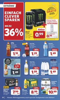 Coca Cola im combi Prospekt "Markt - Angebote" mit 28 Seiten (Lemgo)