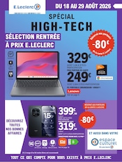 Catalogue Supermarchés E.Leclerc en cours à Coulonges et alentours, "SPÉCIAL HIGH-TECH", 12 pages, 18/08/2026 - 29/08/2026