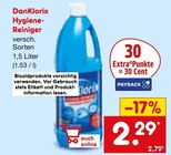 Hygiene-Reiniger von DanKlorix für 2,29 € bei Netto Marken-Discount im Angebot Hygiene-Reiniger von DanKlorix im aktuellen Netto Marken-Discount Prospekt