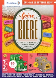 Catalogue Supermarchés de E.Leclerc à Grandvilliers, avec 16 pages Prospectus Supermarchés de E.Leclerc à Grandvilliers: "la foire à la BIÈRE", 16 pages, 14/10/2025 - 26/10/2025