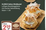 Sahne-Windbeutel im Angebot bei GLOBUS in Hürth Sahne-Windbeutel Angebote von GLOBUS bei GLOBUS Hürth für 2,59 €