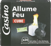 Allume feu 24 cubes - Géant Casino à Juvisy-sur-Orge Allume feu 24 cubes en promo chez Géant Casino Juvisy-sur-Orge à 1,20 €