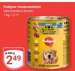 Hundennassfutter Angebote von Pedigree bei GLOBUS Kempen für 2,49 €
