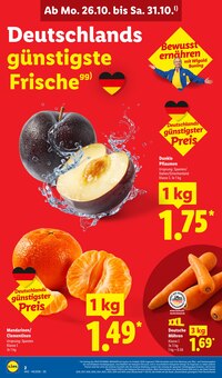 Prospekt der Woche "LIDL LOHNT SICH" Seite 2, 26.10.2026 bis 31.10.2026 für Backnang Aktueller Prospekt "LIDL LOHNT SICH" Seite 2 von 72 Seiten für Backnang