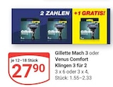 Mach 3 im Angebot bei GLOBUS in Oberursel Mach 3 Angebote von Gillette bei GLOBUS Oberursel für 27,90 €