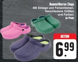 Damen/Herren Clogs von  im aktuellen E center Prospekt für 6,99 €