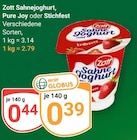 Sahnejoghurt Pure Joy im Angebot bei GLOBUS in Salzgitter Sahnejoghurt Pure Joy Angebote von Zott bei GLOBUS Salzgitter für 0,39 €
