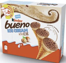 Mini cônes glacés bueno - Géant Casino à Aix-en-Provence Mini cônes glacés bueno en promo chez Géant Casino Aix-en-Provence à 3,55 €