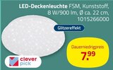 LED-Deckenleuchte Angebote von clever pick bei ROLLER Bochum für 7,99 €