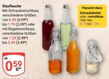 Glasflasche mit Schraubverschluss Angebote bei GLOBUS Halle für 0,59 €