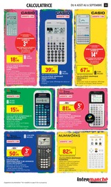 Promos Calculatrice dans le catalogue "VIVEMENT LA FIN DES VACANCES" de Intermarché Super à la page 35