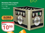 Aktuelle Warsteiner Angebote bei GLOBUS in Pirmasens Aktuelles Pils Longneck Angebot bei GLOBUS in Pirmasens ab 10,99 €