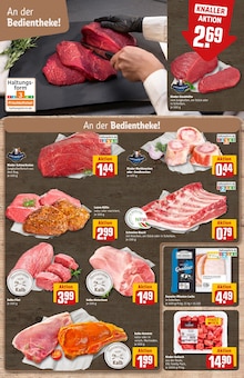 Schweinebauch im aktuellen REWE Prospekt (Bielefeld) Schweinebauch im REWE Prospekt "Dein Markt" mit 34 Seiten (Bielefeld)