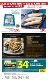 Poisson en promo dans le catalogue U Express à la page 8