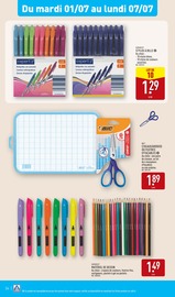 Promos Stylo-Bille dans le catalogue "NOS ARRIVAGES VACANCES JUSQU'À -34%" de Aldi à la page 34