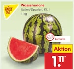 Netto Marken-Discount Herzebrock-Clarholz - Wassermelone Angebot im Prospekt Wassermelone bei Netto Marken-Discount im Herzebrock-Clarholz Prospekt für 1,11 €