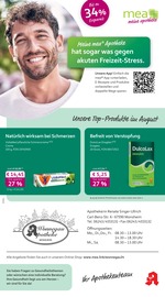 mea - meine apotheke Apotheken Prospekt der aktuellen Woche mit 4 Seiten, gültig von 01.08.2026 bis 31.08.2026, in Grünstadt und Umgebung Aktueller mea - meine apotheke Apotheken Prospekt in Grünstadt und Umgebung, "Unsere August-Angebote" mit 4 Seiten, 01.08.2026 - 31.08.2026