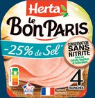 Intermarché Hyper Poitiers - Promo Le Bon Paris Jambon Sel Réduit Conservation Sans Nitrite Promo Le Bon Paris Jambon Sel Réduit Conservation Sans Nitrite à 0,79 € dans le catalogue Intermarché Hyper à Poitiers