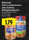 EDEKA Bad Marienberg - Echte Landbockwurst Angebot im Prospekt Echte Landbockwurst bei EDEKA im Bad Marienberg Prospekt für 1,79 €