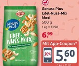 Genuss Plus Edel-Nuss-Mix Maxi Angebote von ROSSMANN bei Rossmann Bünde für 5,60 €