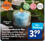 Aktuelles Duftblumenkerze im Glas Angebot bei ALDI SÜD in Darmstadt ab 3,99 €