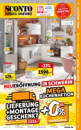 Sconto SB Prospekt für Schwerin mit 4 Seiten Sconto SB Prospekt für Schwerin: 33 JAHRE SCONTO, 4 Seiten, 22.09.2023 - 02.10.2023