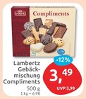 Gebäckmischung Compliments von Lambertz für 3,49 € bei budni im Angebot Gebäckmischung Compliments von Lambertz im aktuellen budni Prospekt