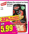 Allume-feu naturel en laine de bois - PROF en promo chez Norma Strasbourg à 5,99 €
