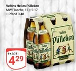 Aktuelle Veltins Angebote bei GLOBUS in Trier Aktuelles Helles Pülleken Angebot bei GLOBUS in Trier ab 4,29 €