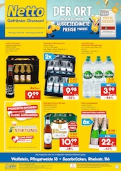 Aktueller Netto Marken-Discount Prospekt mit Mineralwasser, "DER ORT, AN DEM DU IMMER AUSGEZEICHNETE PREISE FINDEST.", Seite 1