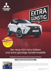 Aktueller Mitsubishi Prospekt "Extra Günstig" Seite 1 von 8 Seiten für Hamburg