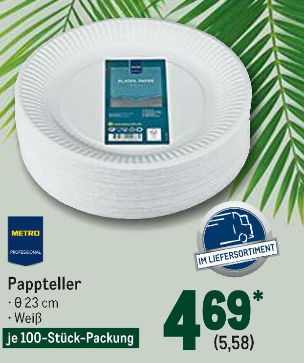 Metro Memmingen - Pappteller Pappteller Angebot bei Metro Memmingen im Prospekt Gastro-Journal