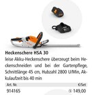 Heckenschere HSA 30 von STIHL im aktuellen Holz Possling Prospekt für 149,00 €