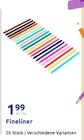 Fineliner im Action Prospekt Fineliner von im aktuellen Action Prospekt für 1,99 €