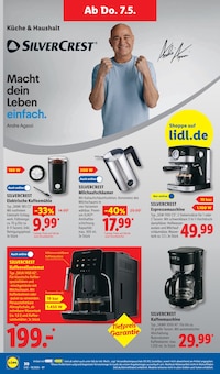 Kaffeevollautomat im Lidl Prospekt "LIDL LOHNT SICH" mit 69 Seiten (Ingolstadt)
