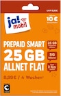 Prepaid Smart 25 GB Allnet Flat im REWE Prospekt Prepaid Smart 25 GB Allnet Flat von ja! mobil im aktuellen REWE Prospekt fĂĽr