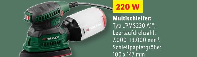 Multischleifer PMS220 A1