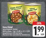 Linsen-Eintopf mit Würstchen von Erasco im aktuellen E center Prospekt für 1,99 €