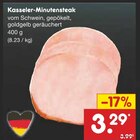 Kasseler-Minutensteak im Angebot bei Netto Marken-Discount in Velbert Kasseler-Minutensteak Angebote bei Netto Marken-Discount Velbert für 3,29 €