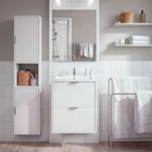Promo Meuble sous-vasque suspendu blanc l. 60 cm GoodHome Nava + plan vasque(r) blanc céramique Opah à 124,90 € dans le catalogue Castorama à Cormeilles-en-Parisis